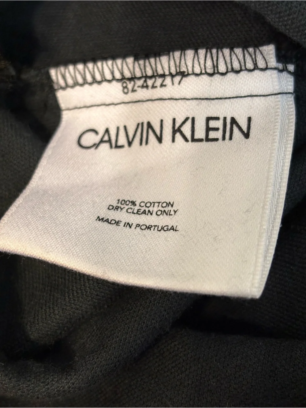Calvin Klein Black Velvet Throw Pillow Cover Zipper Closure Luxury Soft Portugal